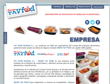 Tablet Screenshot of grupotavfood.com